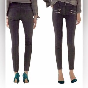 Madewell Women's Black Skinny Denim Jeans 9" Mid Rise | Black Wash/Grey |NEW/NWT
